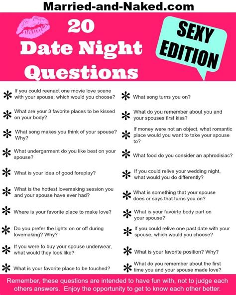things to ask your date